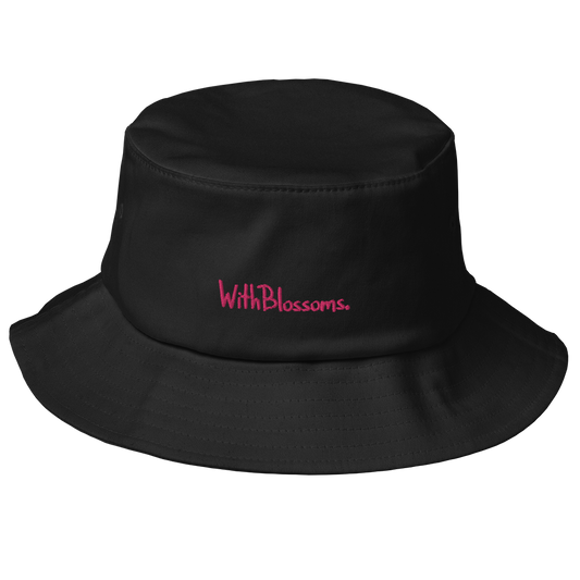 WithBlossoms Flamingo Old School Bucket Hat